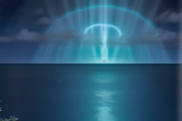 A Stellar Ocean with Bioluminescent Creatures