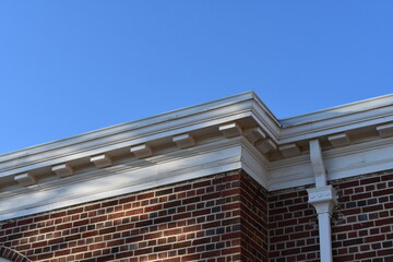 Obraz premium Classical architecture roofline.
