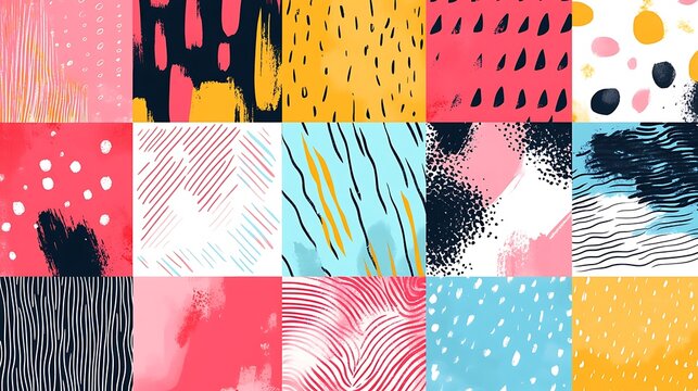 Abstract art patterns textures design