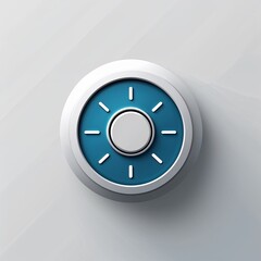 carbon monoxide detector icon on plain white background