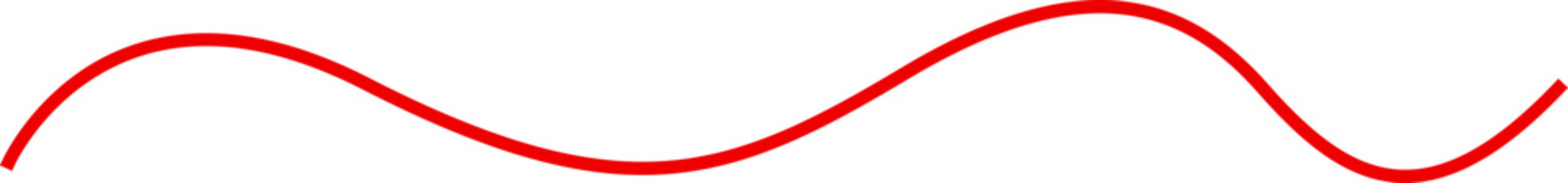 Fototapeta premium Red line thread vector