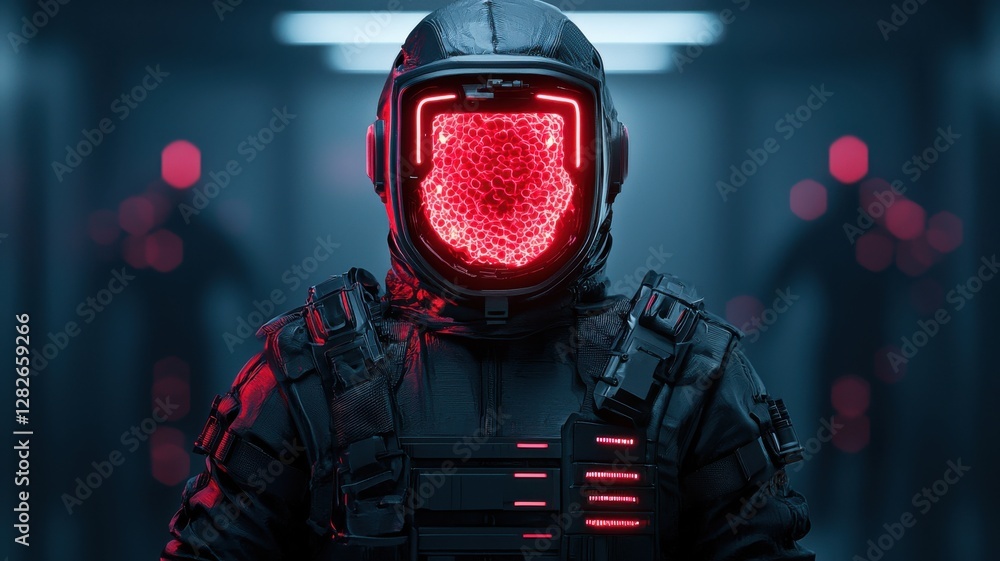 Poster futuristic space exploration event sci-fi setting digital art high-tech environment dramatic perspec