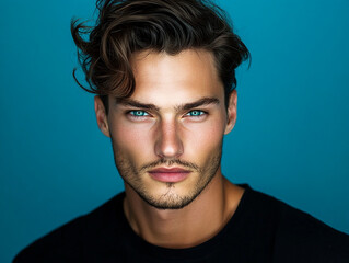 Fototapeta premium Man smiling close-up