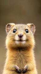 Endearing Portrait of a Smiling Quokka in its Natural Habitat with Soft Lighting