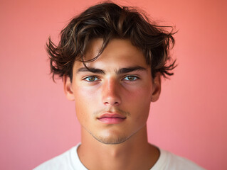 Fototapeta premium Man smiling close-up