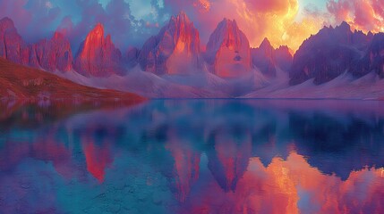 Serene lake prags reflecting majestic dolomite mountains under clear blue sky, dolomites, italy – breathtaking alpine landscape with crystal-clear waters and dramatic mountain peaks