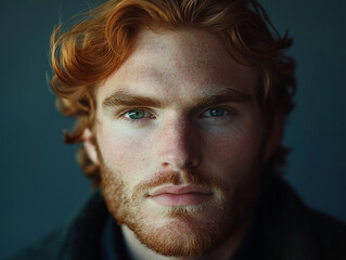 Fototapeta premium Man smiling close-up