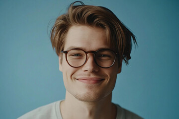 Fototapeta premium Man smiling close-up