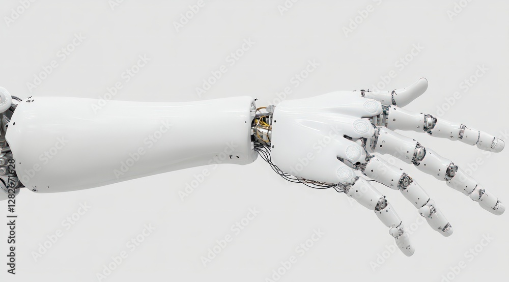 Aufkleber advanced robotic hand ai technology automation future innovation