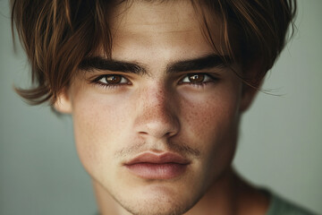 Fototapeta premium Man smiling close-up