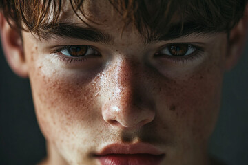 Obraz premium Man smiling close-up