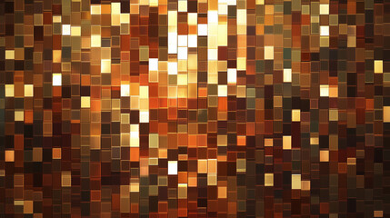 Fototapeta premium background of sparkles square of mosaic of gold and brown hues