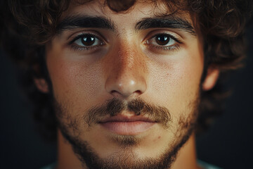 Man smiling close-up