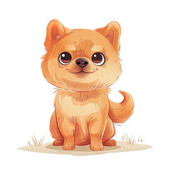 Fototapeta premium Lovely watercolor Chow Chow dog