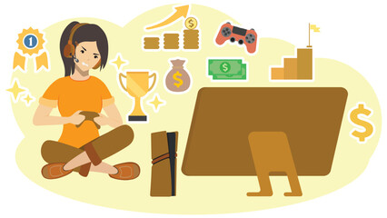 Video Games illustration 
