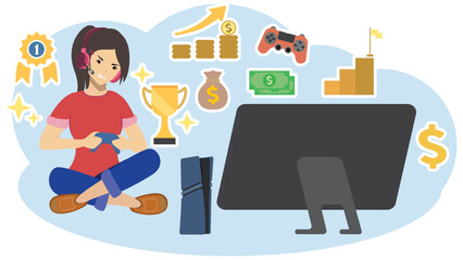Video Games illustration 
