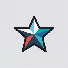 Obraz premium star icon on plain white background