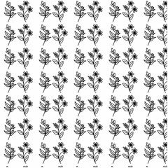 seamless pattern with flowers