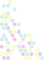 Cute Hexagon Corner Border