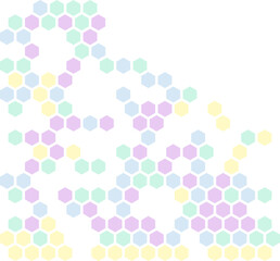 Cute Hexagon Corner Border