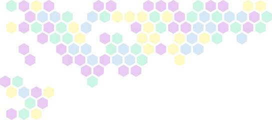Cute Hexagon Corner Border