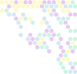 Cute Hexagon Corner Border