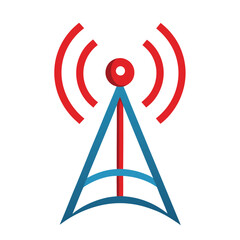 Modern Antenna Logo Design Vector for Telecommunication, Broadcast, and Technology Brands