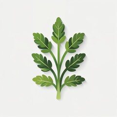 Naklejka premium tarragon icon on plain white background