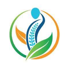 Chiropractic Logo Design Vector for Wellness and Spinal Care Clinics