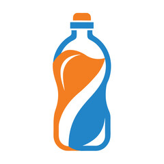 Plastic Bottle Logo Design Vector for Eco-Friendly and Recycling Branding