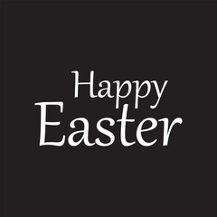 happy Easter Hand drawn calligraphy and brush pen lettering  with white Background. Vector illustration. EPS 10/AI