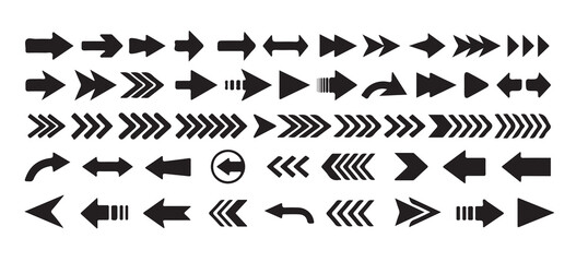 Naklejka premium Arrow icon. Arrow vector collection. Arrow Cursor. Modern simple arrows. Vector Illustration eps 10.