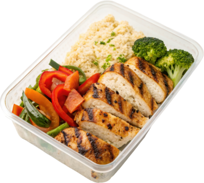 Delicious Grilled Chicken Meal Prep with Steamed Broccoli and Fragrant Rice