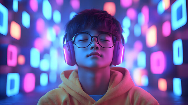 High-resolution 3D content creator hosting a digital giveaway for followers, visually engaging scene, copy space