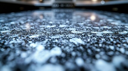 Close-up of a textured dark surface, likely stone, for countertops or backgrounds