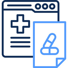 Fototapeta premium Medical Blog Icon