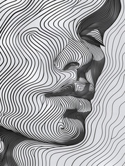 Minimalist black and white art abstract background wallpaper