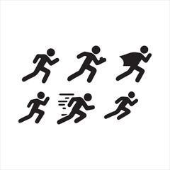 runner icon vector