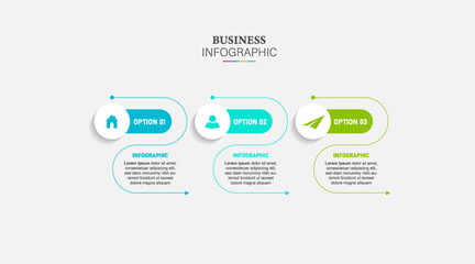 Naklejka premium infographic element design 3 step, infochart planning