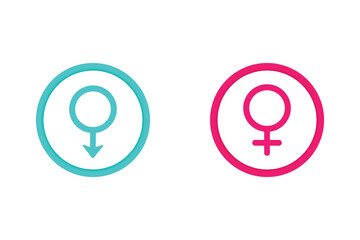 MEN AND WOMEN SIGN VECTOR ILLUSTRATION
