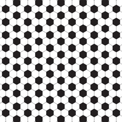 Flat geometric hexagon shape seamless pattern