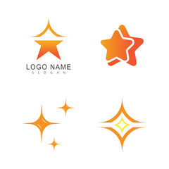 Star logo vector template element symbol design