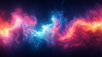 Colorful Nebula Clouds in the Universe for scientific visualization and backgrounds