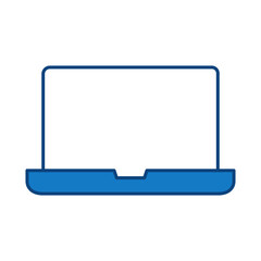 Laptop Blue Line Icon. Device, Technology, Smart Device, AI Line Editable Stroke Icons