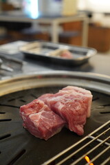 돼지고기 목살 생고기