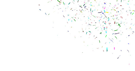 Colorful Confetti against a White Background Tranparent BG Confeti. Falling confetti on transparent background. Festival seamless pattern with confetti.