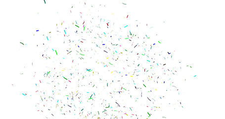 Colorful Confetti against a White Background Tranparent BG Confeti. Falling confetti on transparent background. Festival seamless pattern with confetti.