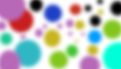 Bright and colorful abstract background with blurred dots, perfect for projects related to playfulness and creativity