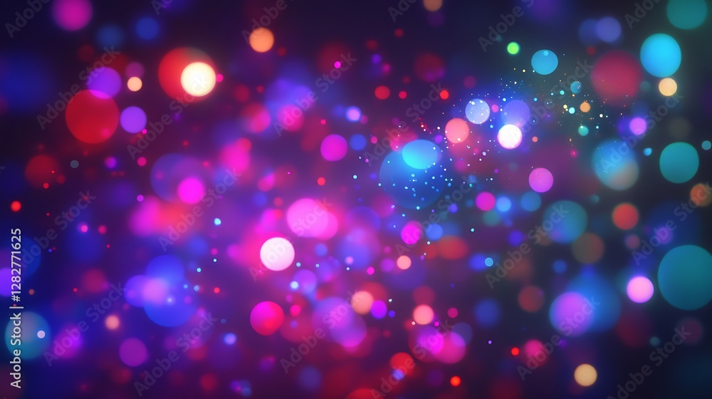 Poster abstract colorful bokeh background