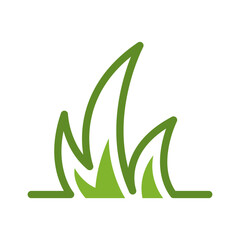 Grass logo icon design